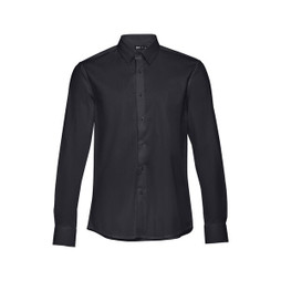 TH Clothes 30151 - Camicia da uomo in popeline a maniche lunghe