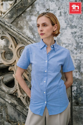 TH Clothes 30158 - Womens long-sleeved oxford shirt