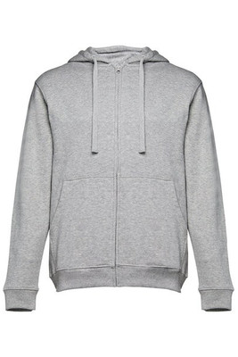 TH Clothes 30161 - Men's hoodie in cotton and polyester with full zip