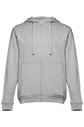 TH Clothes 30161 - Mens hoodie in cotton and polyester with full zip