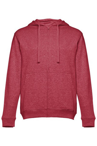 TH Clothes 30161 - Mens hoodie in cotton and polyester with full zip