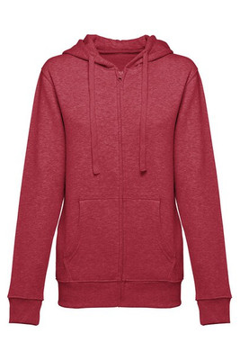 TH Clothes 30162 - Women's hoodie in cotton and polyester with full zip