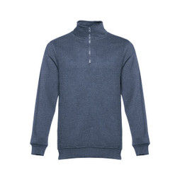 TH Clothes 30163 - Sweat-shirt col zippé unisexe