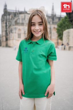 TH Clothes 30173 - Kids short-sleeved 100% cotton piqué polo shirt unisex)