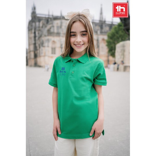 TH Clothes 30173 - Kids short-sleeved 100% cotton piqué polo shirt unisex)