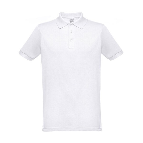 TH Clothes 30175 - Men's short-sleeved polo shirt. White