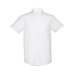 TH Clothes 30200 - Chemise oxford à manches courtes pour homme. Couleur blanche