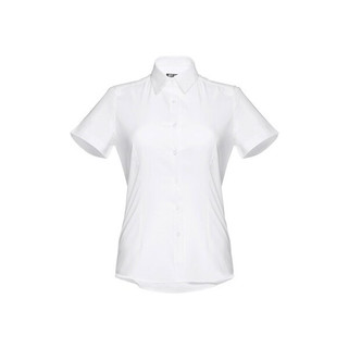 TH Clothes 30201 - Womens short-sleeved oxford shirt. White