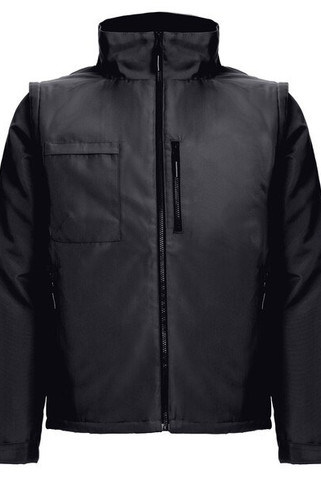 TH Clothes 30251 - Unisex vadderad jacka med avtagbara ärmar