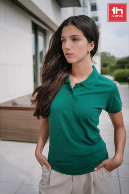 TH Clothes 30264 - Damen Poloshirt