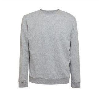 TH Clothes 30266 - Unisex Poly Cotton Sweatshirt med ribbad krage, muddar och midjeband