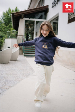 TH Clothes 30287 - Sweatshirt voor kinderen van gerecycled katoen en polyester