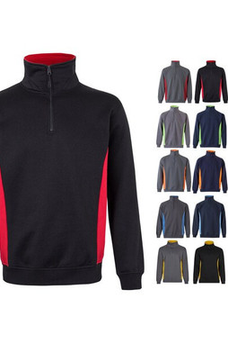 Velilla 36044 - Two-tone terry sweatshirt (260g/m²), in polyester (65%) and cotton (35%)