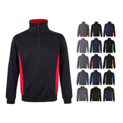 Velilla 36044 - Two-tone terry sweatshirt (260g/m²), in polyester (65%) and cotton (35%)