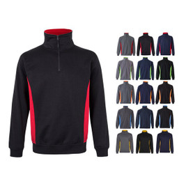 Velilla 36044 - Two-tone terry sweatshirt (260g/m²), in polyester (65%) and cotton (35%)