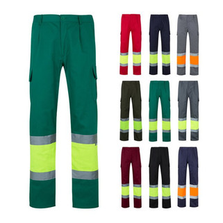 Velilla 36054 - Two-tone multi-pocket twill trousers (210g/m²), in cotton (20%) and polyester (80%)