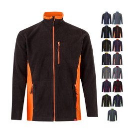 Velilla 36079 - Two-tone fleece jacket (220g/m²) in polyester (100%)