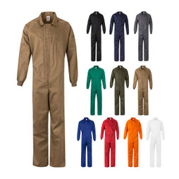 Velilla 36086 - Fato-macaco de sarja (200g/m²) , em algodão (35%) e poliéster (65%)