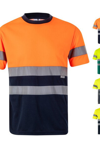 Velilla 36093 - T-shirt technique bicolore (140g/m²), en polyester (100%)