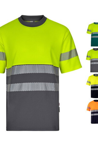 Velilla 36096 - Tweekleurig piqué T-shirt (150g/m²) van katoen (55%) en polyester (45%)