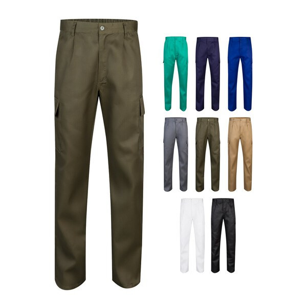 Velilla 36112 - Multi-buks med div lommer i twill (190g/m²), i bomuld (20%) og polyester (80%)