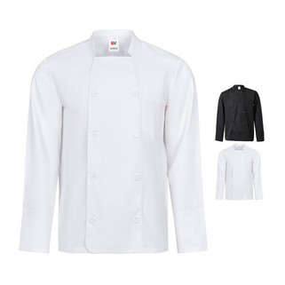 Velilla 36123 - Long-sleeved kitchen jacket (175g/m²), in cotton (35%) and polyester (65%)