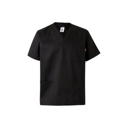 Velilla 36132 - Twill tunic (190g/m²) with short sleeves, in polyester (65%) and cotton (35%)
