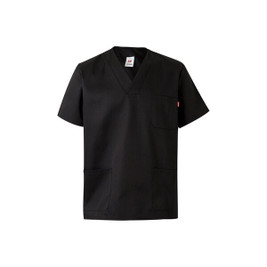 Velilla 36132 - Twill tunic (190g/m²) with short sleeves, in polyester (65%) and cotton (35%)