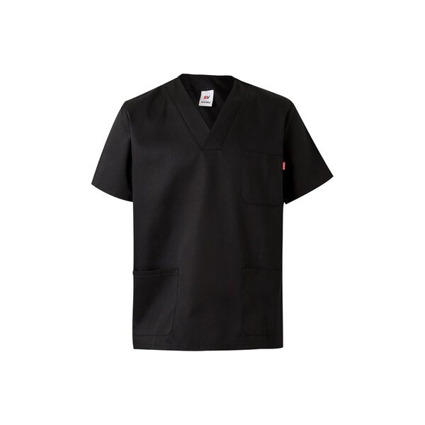 Velilla 36132 - Twill tunic (190g/m²) with short sleeves, in polyester (65%) and cotton (35%)