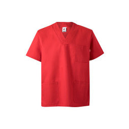Velilla 36132 - Tunica in twill (190g/m²) a maniche corte, in poliestere (65%) e cotone (35%)