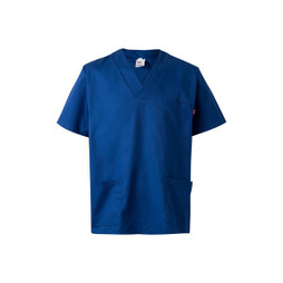 Velilla 36132 - Twill tunic (190g/m²) with short sleeves, in polyester (65%) and cotton (35%)