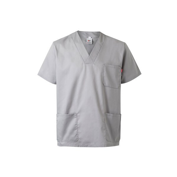 Velilla 36132 - Twill tunic (190g/m²) with short sleeves, in polyester (65%) and cotton (35%)