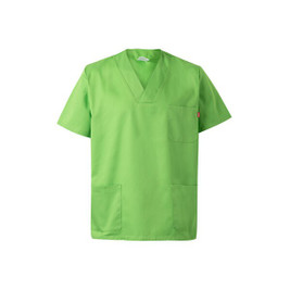 Velilla 36132 - Twill tunic (190g/m²) with short sleeves, in polyester (65%) and cotton (35%)