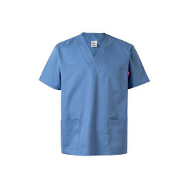 Velilla 36132 - Twill tunic (190g/m²) with short sleeves, in polyester (65%) and cotton (35%)