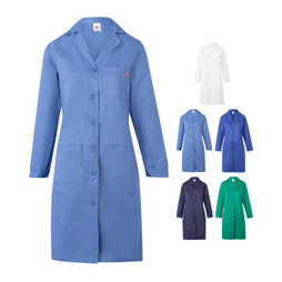 Velilla 36135 - Bata de sarja (175g/m²) manga comprida, em sarja em algodão (35%) e poliéster (65%)