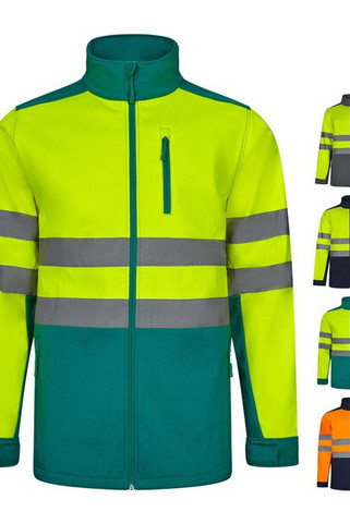 Velilla 36144 - Tweekleurig softshell jack (280g/m²) van polyester (96%) en elastaan (4%)