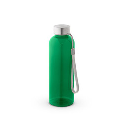 hi!dea 54326 - Trinkflasche (600ml) aus recyceltem PET (100% rPET) mit glänzender transluzenter Oberfläche