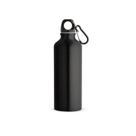 hi!dea 54623 - Recycled aluminium bottle with carabiner 530 mL