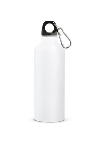 Recycled aluminium bottle with carabiner 530 mL - Egotier 54623