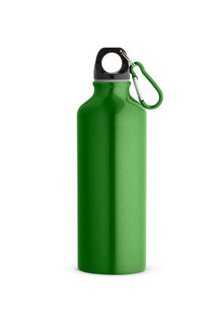 Recycled aluminium bottle with carabiner 530 mL - Egotier 54623