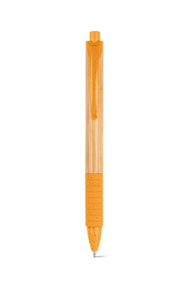 Bamboo ball pen with non-slip clip - Egotier 81013