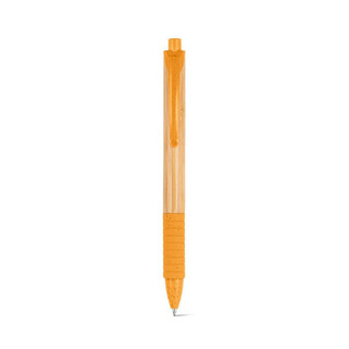 Bamboo ball pen with non-slip clip - Egotier 81013
