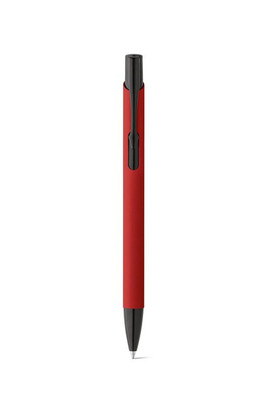 Soft touch aluminium ball pen - Egotier 81140