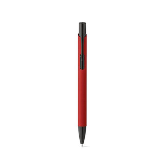 Soft touch aluminium ball pen - Egotier 81140