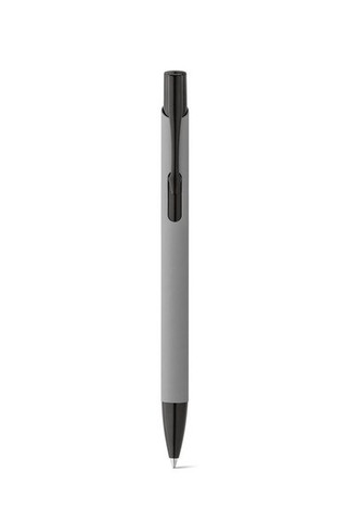 Soft touch aluminium ball pen - Egotier 81140