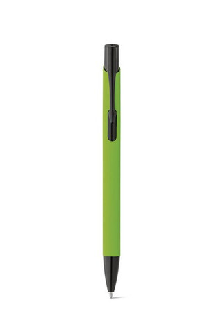 Soft touch aluminium ball pen - Egotier 81140
