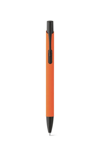 Soft touch aluminium ball pen - Egotier 81140