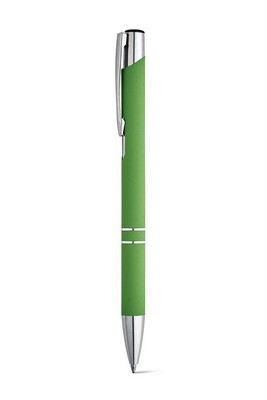 Soft touch aluminium ball pen - Egotier 81141