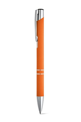 Soft touch aluminium ball pen - Egotier 81141