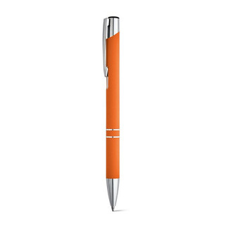 Soft touch aluminium ball pen - Egotier 81141